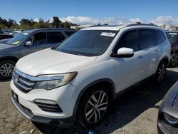 Salvage cars for sale at Martinez, CA auction: 2017 Honda Pilot Touring