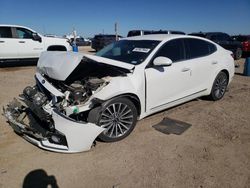 Salvage cars for sale at Amarillo, TX auction: 2017 KIA Cadenza Premium