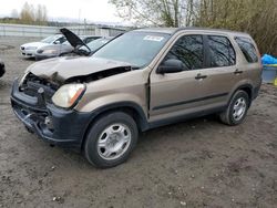 Salvage cars for sale from Copart Arlington, WA: 2005 Honda CR-V LX