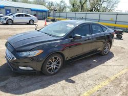 Salvage cars for sale at Wichita, KS auction: 2017 Ford Fusion SE