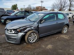 Salvage cars for sale from Copart New Britain, CT: 2016 Volkswagen Golf Base / S