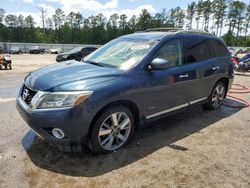 Salvage cars for sale at Harleyville, SC auction: 2014 Nissan Pathfinder SV Hybrid