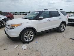 Salvage cars for sale at San Antonio, TX auction: 2014 Ford Explorer Limited