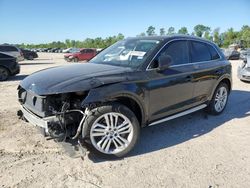 Salvage cars for sale at Houston, TX auction: 2018 Audi Q5 Premium Plus