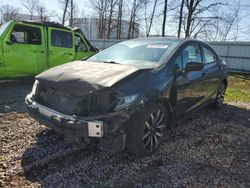 Salvage cars for sale from Copart Central Square, NY: 2015 Honda Civic EXL