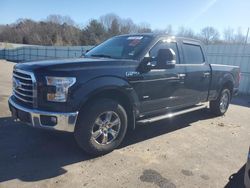 Salvage cars for sale at Assonet, MA auction: 2016 Ford F150 Supercrew