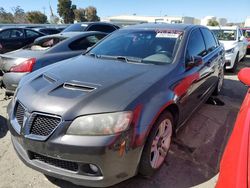 Salvage cars for sale from Copart Martinez, CA: 2009 Pontiac G8