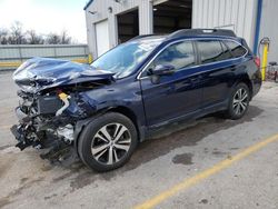 Salvage cars for sale at Rogersville, MO auction: 2018 Subaru Outback 2.5I Limited