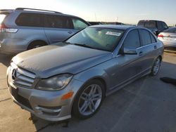 Vehiculos salvage en venta de Copart Grand Prairie, TX: 2012 Mercedes-Benz C 250