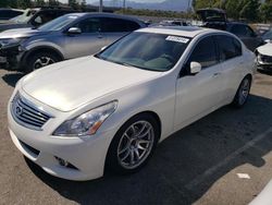Salvage cars for sale from Copart Rancho Cucamonga, CA: 2013 Infiniti G37