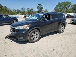 Salvage cars for sale at Hampton, VA auction: 2016 Toyota Highlander Limited