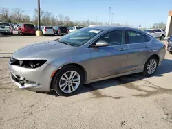 Salvage cars for sale at Fort Wayne, IN auction: 2015 Chrysler 200 Limited