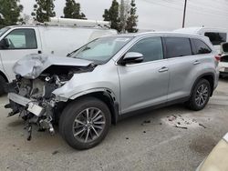 Salvage cars for sale from Copart Rancho Cucamonga, CA: 2019 Toyota Highlander SE