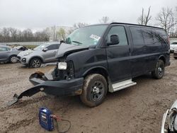 Chevrolet Express salvage cars for sale: 2010 Chevrolet Express G1500 LS