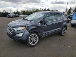 Salvage cars for sale from Copart Denver, CO: 2019 Ford Ecosport Titanium