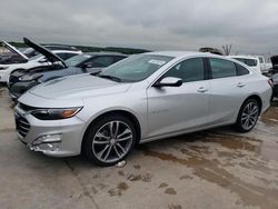 Salvage cars for sale at Grand Prairie, TX auction: 2021 Chevrolet Malibu LT