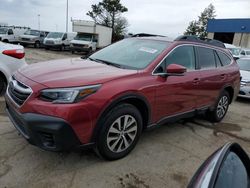 Salvage cars for sale at Woodhaven, MI auction: 2021 Subaru Outback Premium