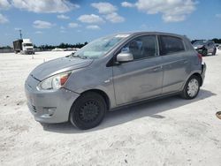 Salvage cars for sale from Copart Arcadia, FL: 2015 Mitsubishi Mirage DE
