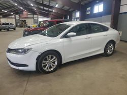 Salvage cars for sale at East Granby, CT auction: 2015 Chrysler 200 Limited