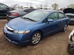 Salvage cars for sale from Copart Elgin, IL: 2010 Honda Civic LX