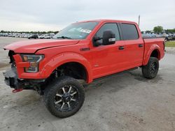 Salvage trucks for sale at Sikeston, MO auction: 2017 Ford F150 Supercrew