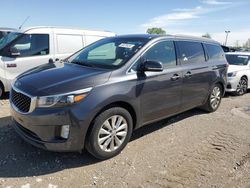 Salvage cars for sale at Indianapolis, IN auction: 2015 KIA Sedona EX