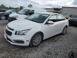 Salvage cars for sale at Hueytown, AL auction: 2015 Chevrolet Cruze ECO