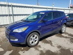 Salvage cars for sale from Copart Littleton, CO: 2015 Ford Escape SE