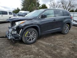 Toyota salvage cars for sale: 2019 Toyota Highlander SE