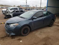 Salvage cars for sale at Colorado Springs, CO auction: 2015 Toyota Corolla L