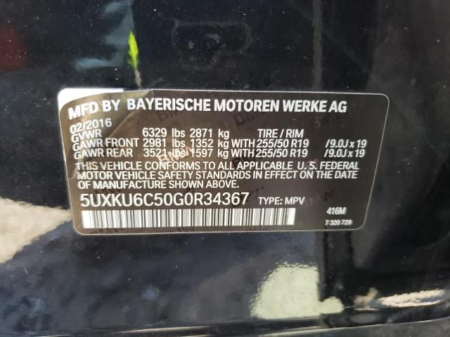 2016 BMW X6 XDRIVE50I