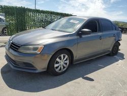 Salvage cars for sale at Orlando, FL auction: 2015 Volkswagen Jetta Base