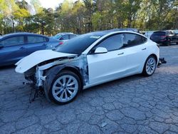Salvage cars for sale at Austell, GA auction: 2022 Tesla Model 3