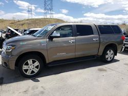 Salvage cars for sale at Littleton, CO auction: 2008 Toyota Tundra Crewmax Limited