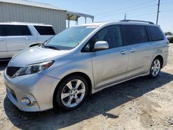 Salvage cars for sale at Tifton, GA auction: 2013 Toyota Sienna Sport