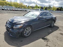 Salvage cars for sale at Portland, OR auction: 2016 Mercedes-Benz C300