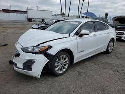 Salvage cars for sale at Van Nuys, CA auction: 2019 Ford Fusion SE