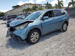 Salvage cars for sale from Copart Opa Locka, FL: 2013 Honda CR-V EX