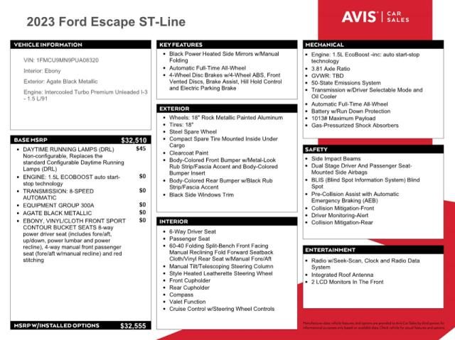 2023 Ford Escape ST Line