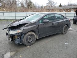 Salvage cars for sale from Copart Albany, NY: 2014 Honda Civic LX