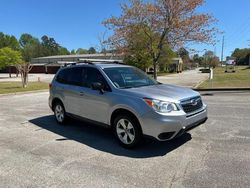 Salvage cars for sale from Copart Loganville, GA: 2015 Subaru Forester 2.5I