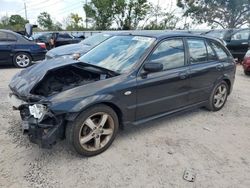 Salvage cars for sale at Riverview, FL auction: 2003 Mazda Protege PR5