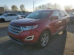 Salvage cars for sale at Moraine, OH auction: 2017 Ford Edge Titanium