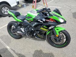 Salvage cars for sale from Copart Rancho Cucamonga, CA: 2018 Kawasaki EX650 F