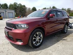 Salvage cars for sale from Copart Mendon, MA: 2019 Dodge Durango GT