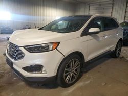 Salvage cars for sale at Franklin, WI auction: 2019 Ford Edge Titanium