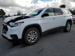 Salvage cars for sale at San Martin, CA auction: 2020 Chevrolet Traverse LS