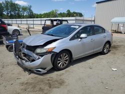 Salvage cars for sale from Copart Spartanburg, SC: 2012 Honda Civic EX