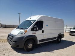 Salvage cars for sale from Copart Andrews, TX: 2015 Dodge RAM Promaster 2500 2500 High