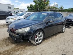 Salvage cars for sale from Copart Opa Locka, FL: 2010 Volkswagen GTI